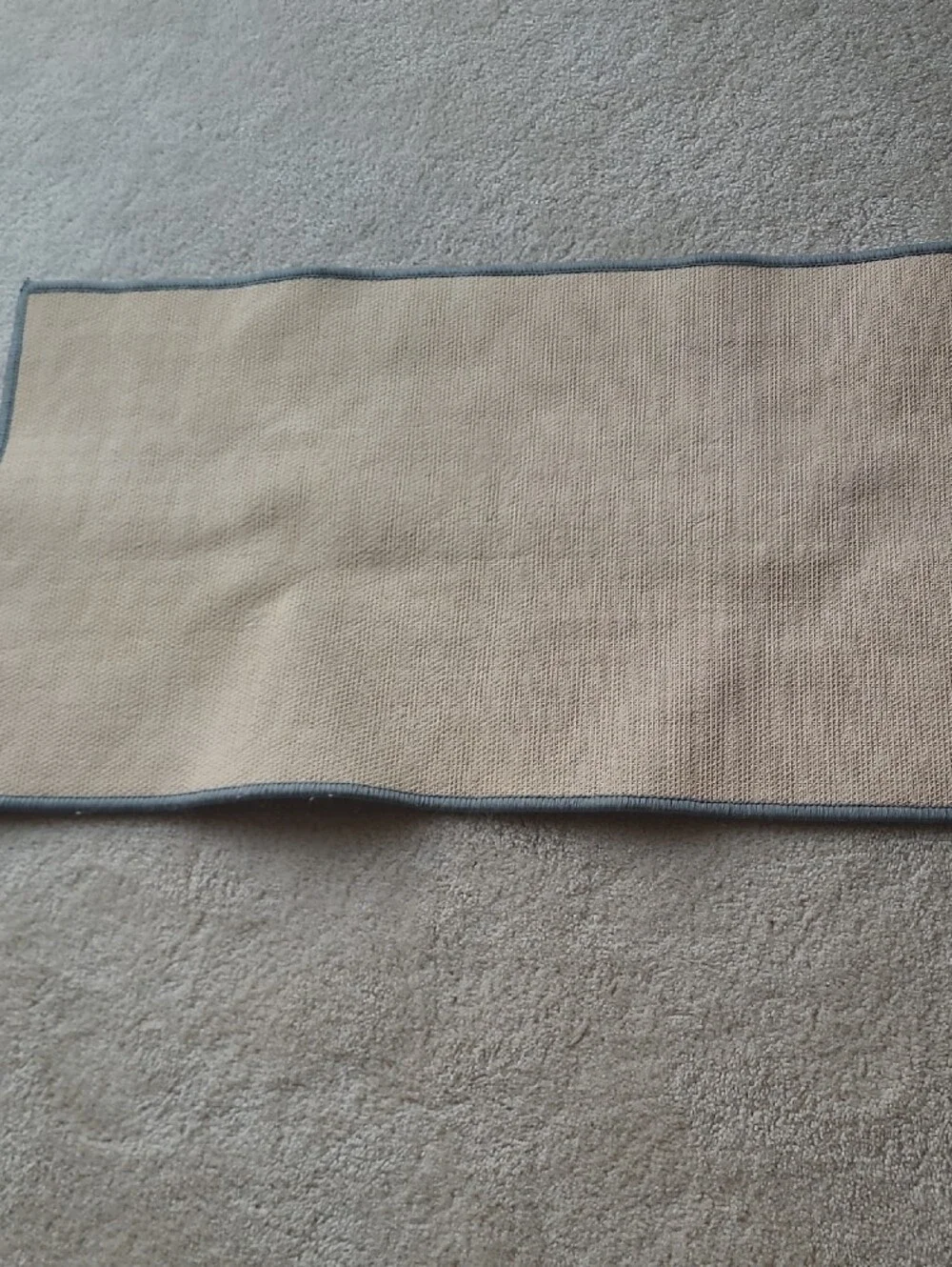 Gray Textured Throw Rug